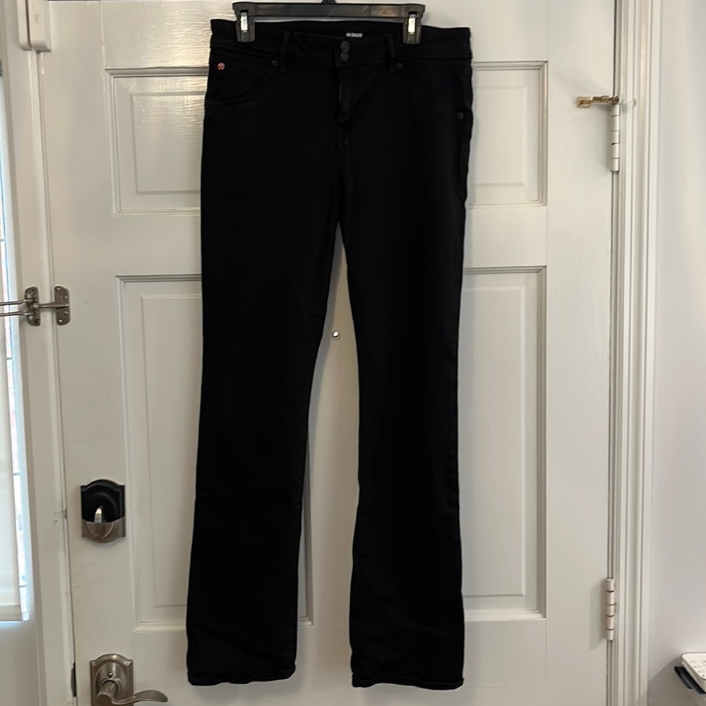 Hudson Beth Baby Boot Black Jeans, Size 32